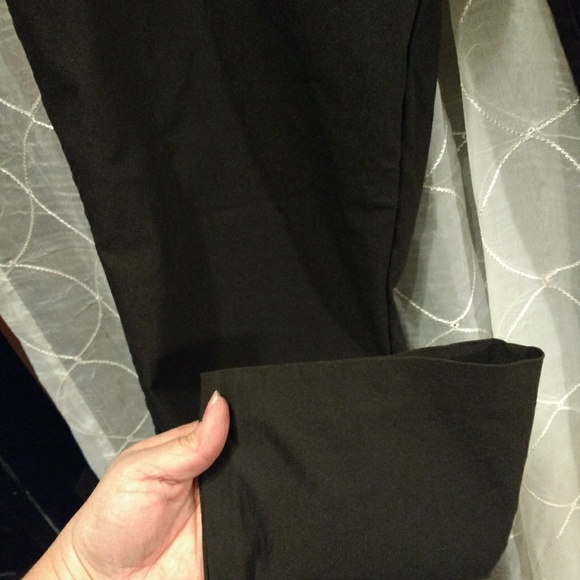 Black leggings with mesh details, wide waistband - Picture 3 of 8